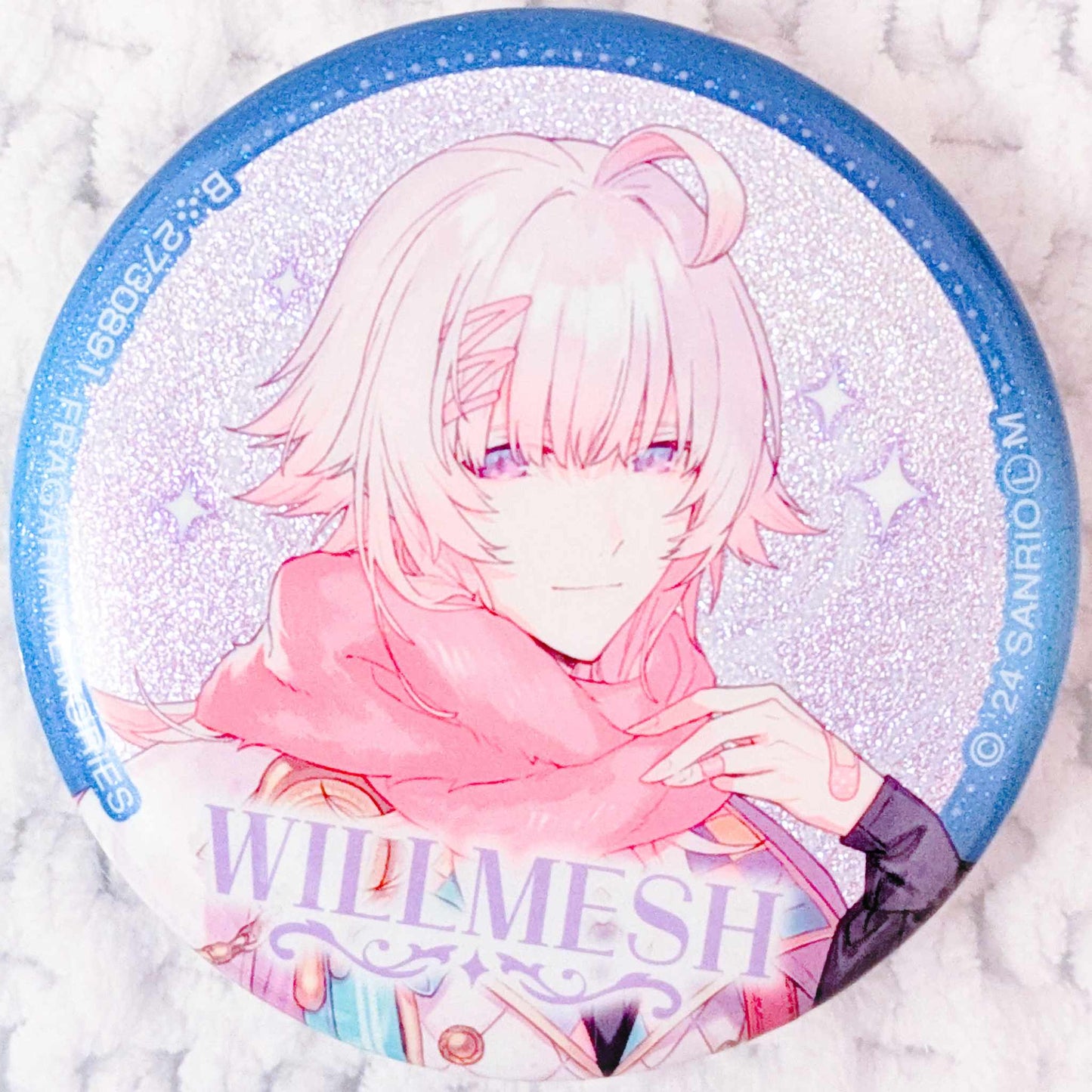 Willmesh - Fragaria Memories Sanrio Glitter Pin Badge Button