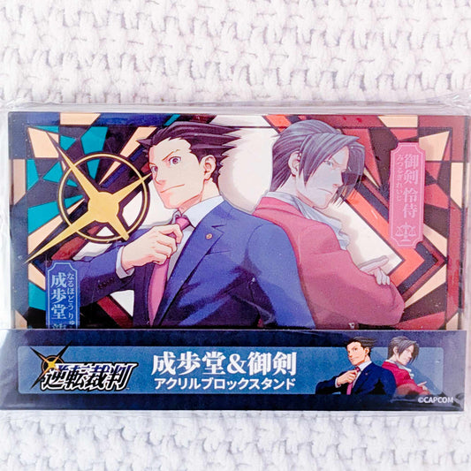 Phoenix Wright & Miles Edgeworth - Ace Attorney Capcom Acrylic Block