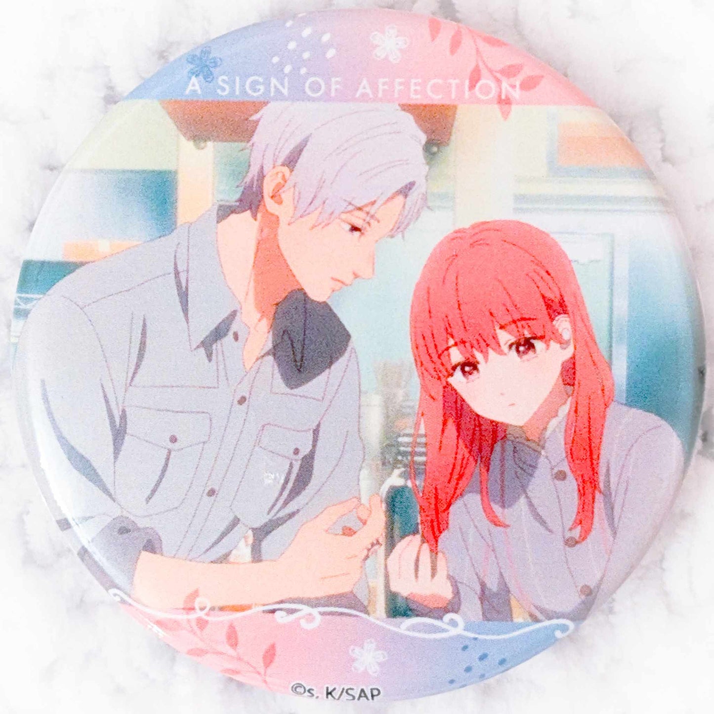Yuki Itose & Itsuomi Nagi - A Sign of Affection Anime Pin Badge Button