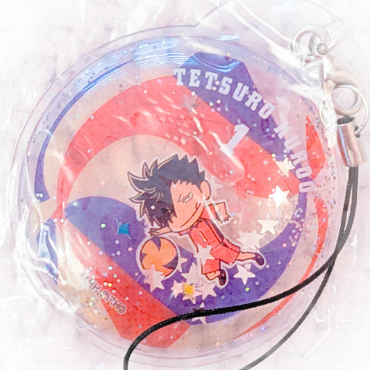 Tetsuro Kuroo - Haikyuu Anime Chibi Water-in Liquid Keychain Strap