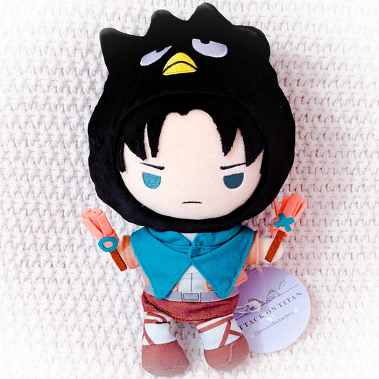 Levi Ackerman x Badtz Maru - Attack on Titan x Sanrio Collab Munyugurumi Plush