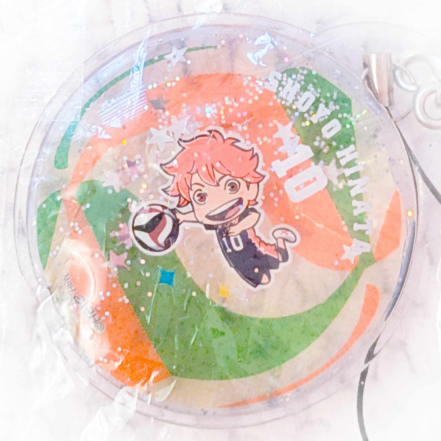 Shoyo Hinata - Haikyuu Anime Chibi Water-in Liquid Keychain Strap