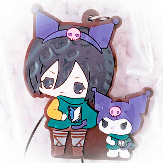 Mikasa Ackerman & Kuromi - Attack on Titan x Sanrio Collab Rubber Strap