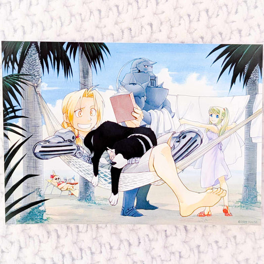 Edward & Alphonse Elric - Winry Rockbell - Fullmetal Alchemist Brotherhood Manga Art Photo Card