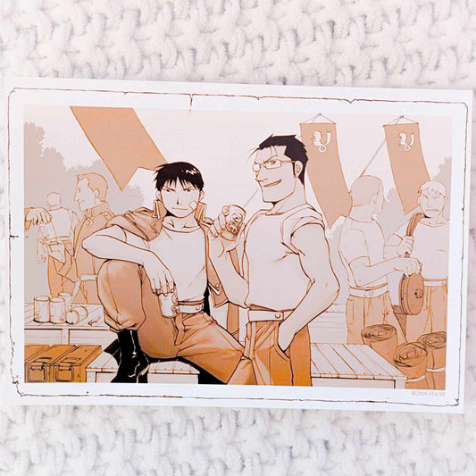 Roy Mustang & Maes Hughes - Fullmetal Alchemist Brotherhood Manga Art Photo Card