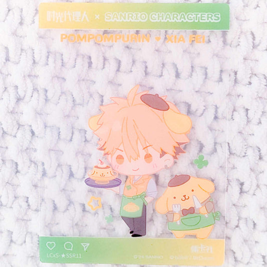 Xia Fey & Pompompurin - Link Click x Sanrio Collaboration Donghua Clear Trading Card
