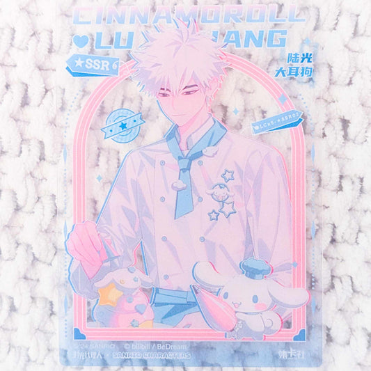 Lu Guang & Cinnamoroll - Link Click x Sanrio Collaboration Donghua SSR Clear Trading Card