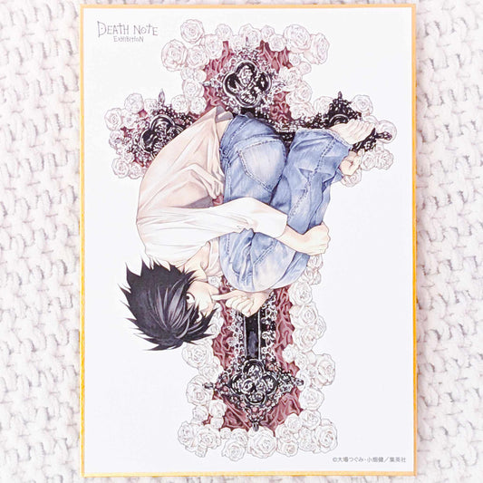 L Lawliet - Death Note Exhibition Manga Art Shikishi Board