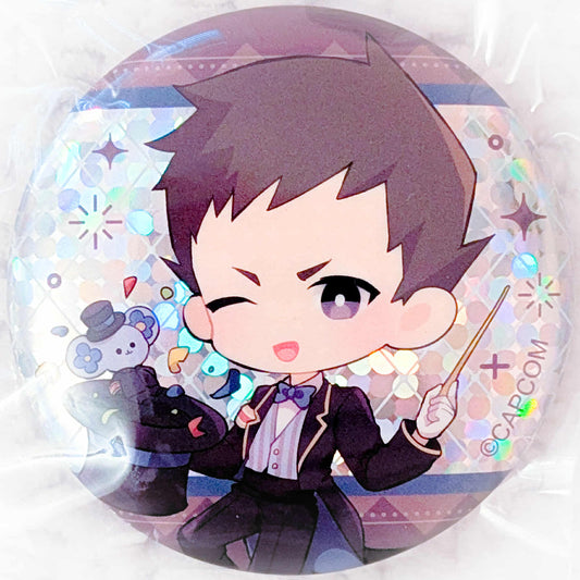 Ryunosuke Naruhodo - Ace Attorney Capcom Cafe Magician Holo Pin Badge Button