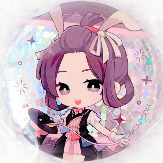 Susato Mikotoba - Ace Attorney Capcom Cafe Magician Holo Pin Badge Button