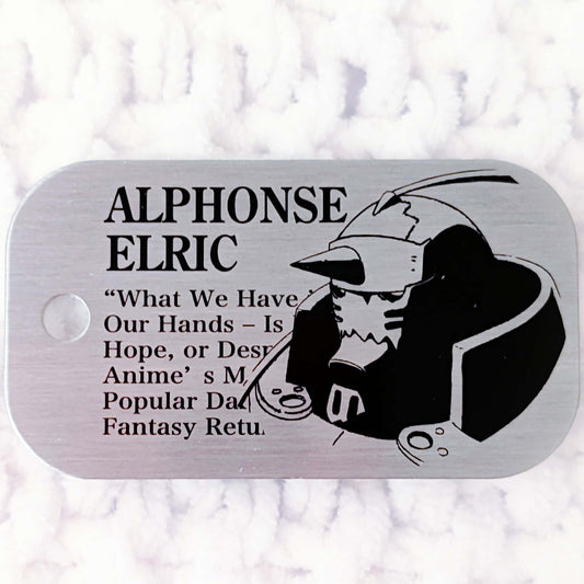 Alphonse Elric - Fullmetal Alchemist Anime Promotional Dog Tag