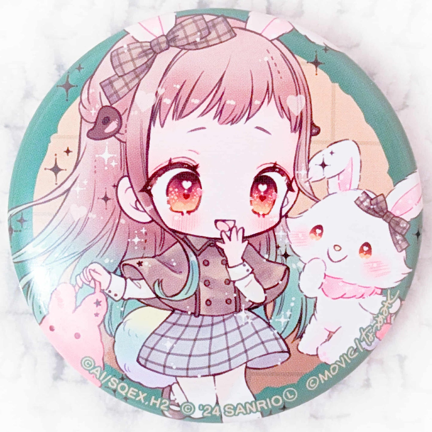Nene Yashiro x Wish Me Mell - Toilet Bound Hanako-kun Sanrio Collab Pin Badge Button