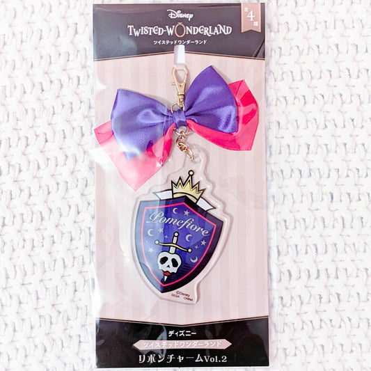 Pomefiore - Disney Twisted Wonderland Dormitory Ribbon Bow Acrylic Keychain