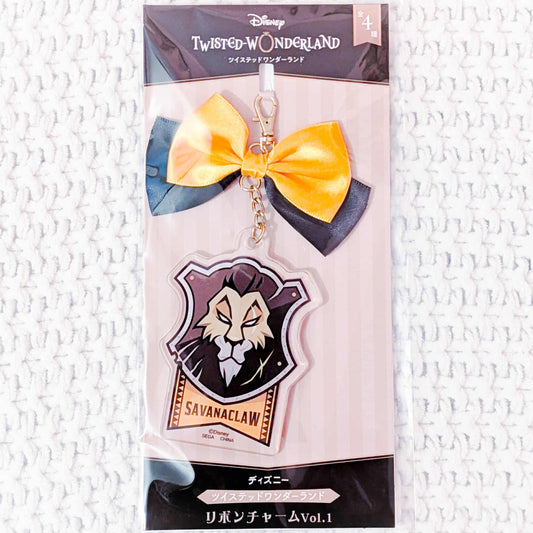 Savanaclaw - Disney Twisted Wonderland Dormitory Ribbon Bow Acrylic Keychain