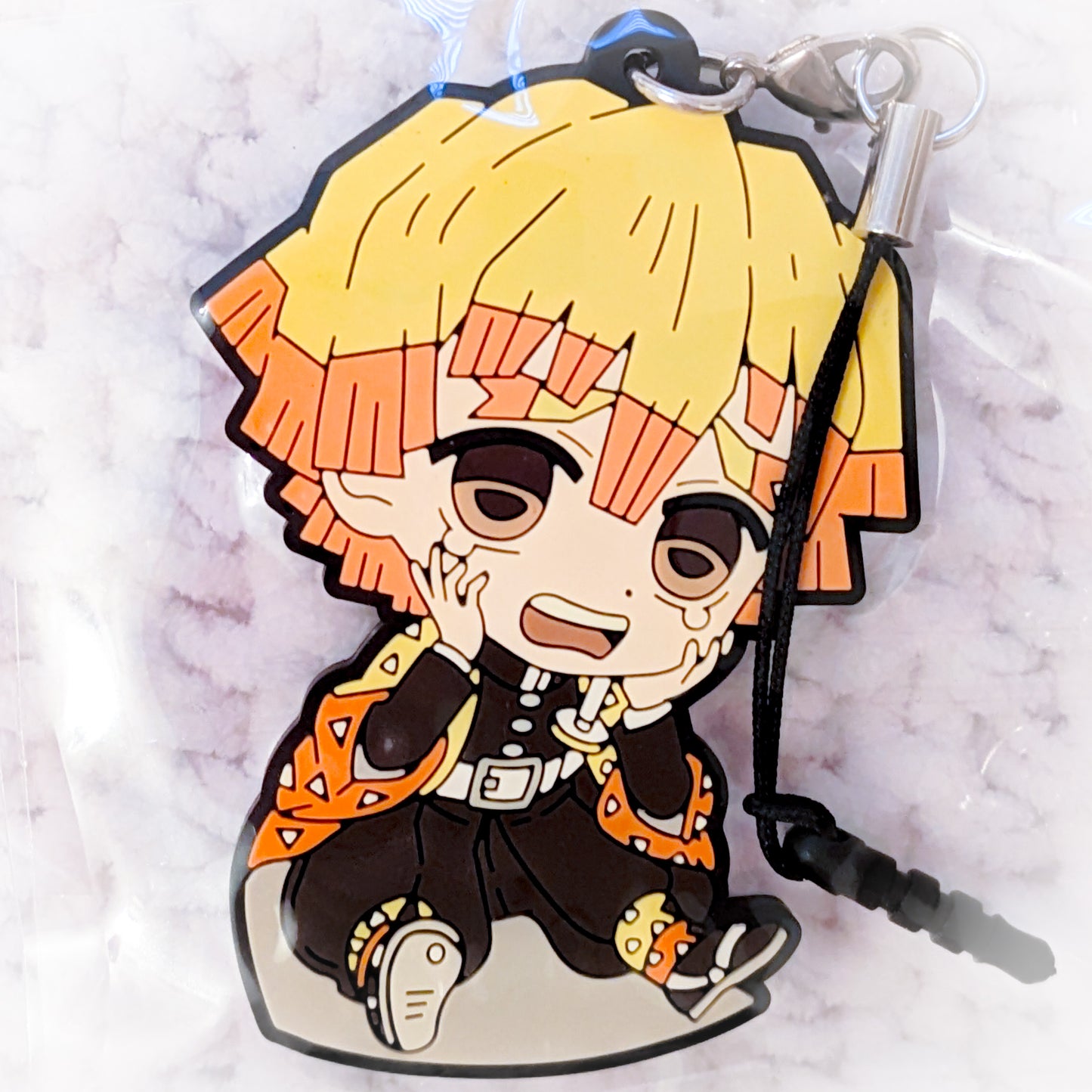 Zenitsu Agatsuma - Kimetsu no Yaiba Demon Slayer Earphone Jack Rubber Strap