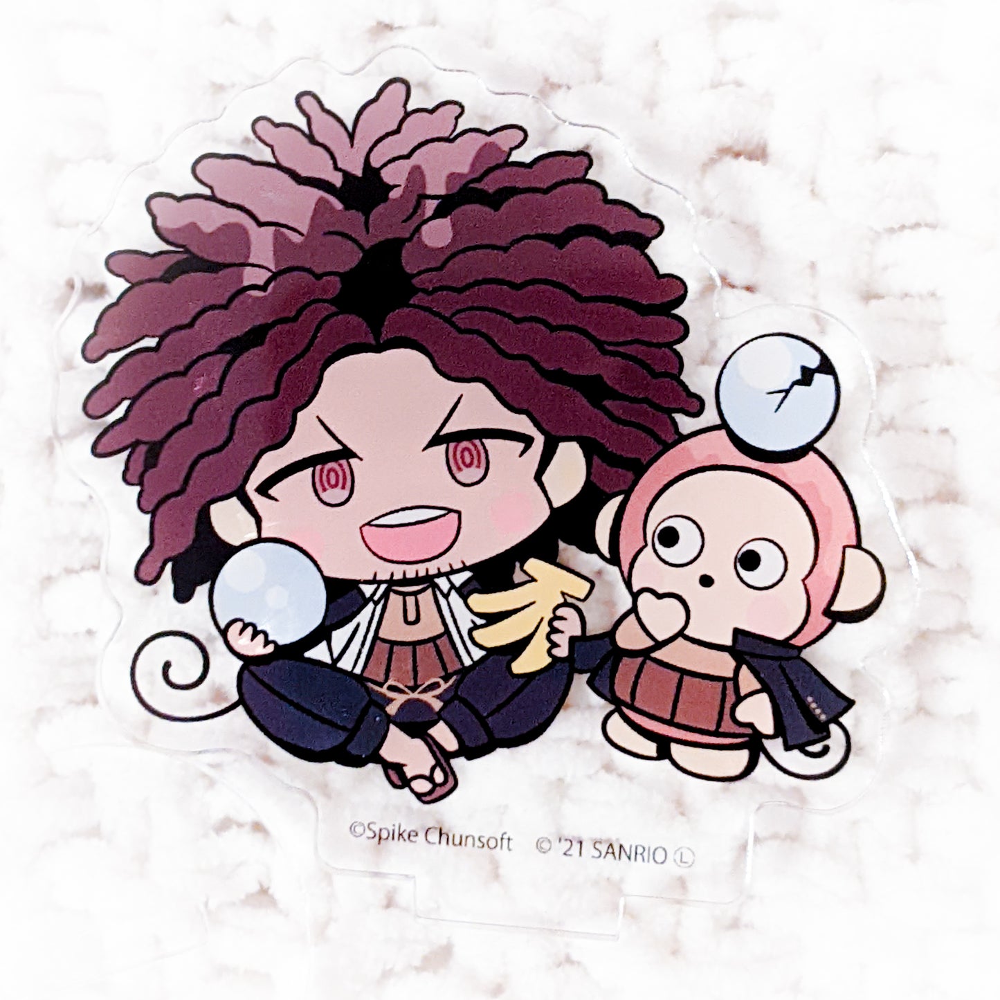 Hagakure Yasuhiro x Osaru no Monkichi Danganronpa Sanrio Anime Acrylic Figure Stand