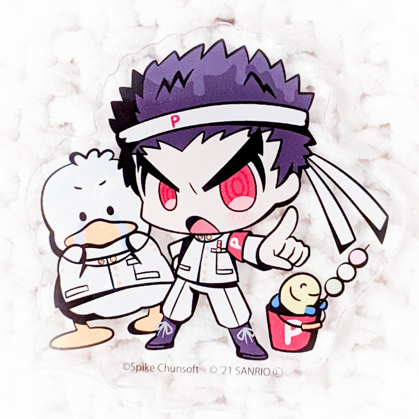 Ishimaru Kiyotaka x Ahiru no Pekkle Danganronpa Sanrio Anime Acrylic Figure Stand