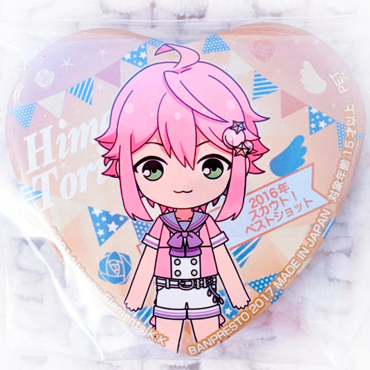 Tori Himemiya - Ensemble Stars! fine Anime Chibi Heart Shaped Pin Badge Button