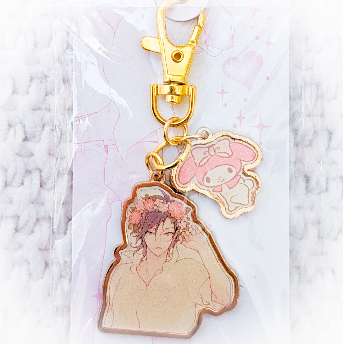 Mizuno Yuu & My Melody - Sanrio Boys Danshi Anime Metal Charm Keychain