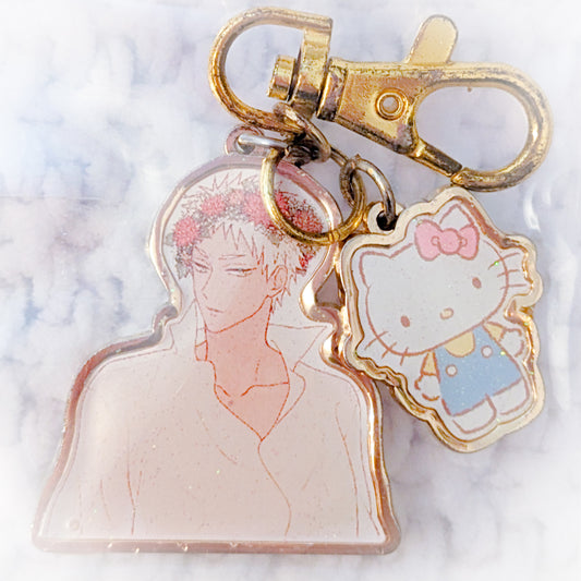 Shunsuke Yoshino & Hello Kitty - Sanrio Boys Danshi Anime Metal Charm Keychain