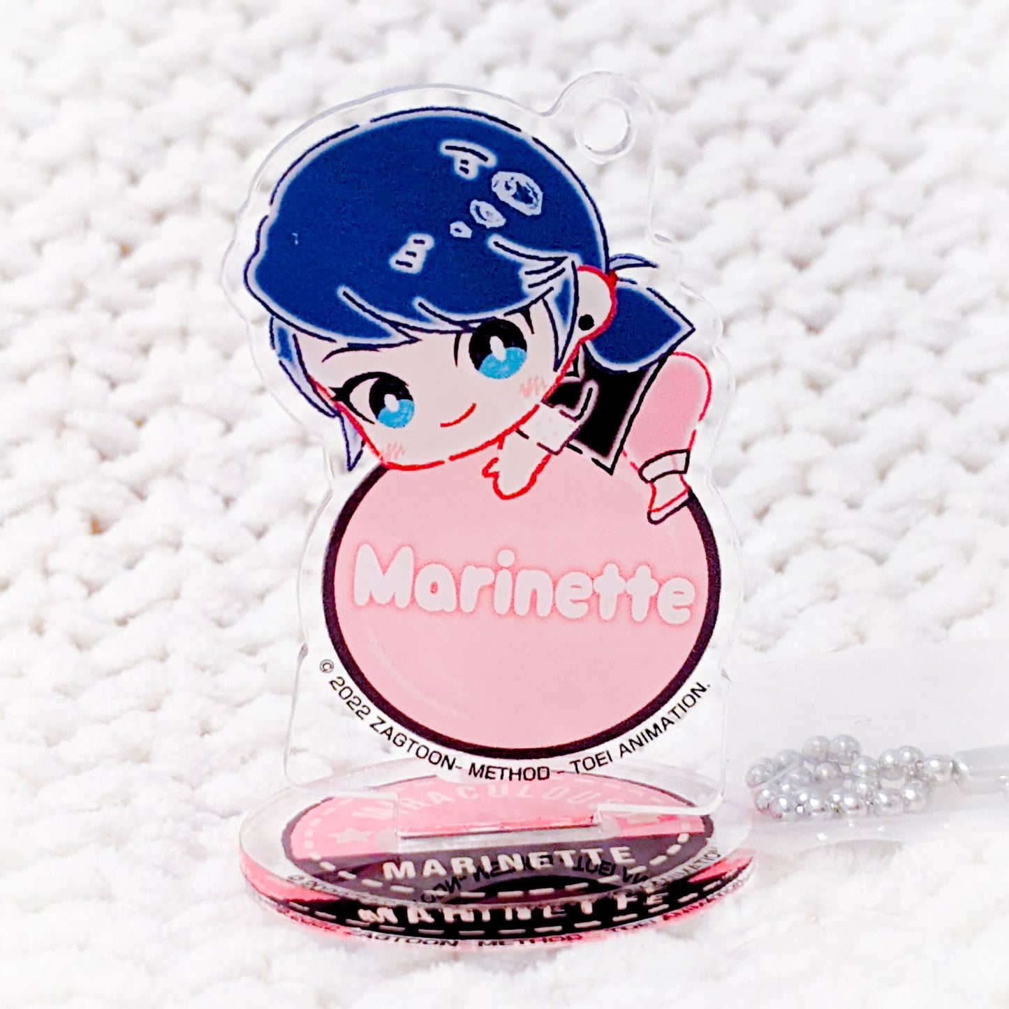 Marinette Dupain-Cheng - Miraculous Ladybug Chibi Acrylic Figure Stand Keychain