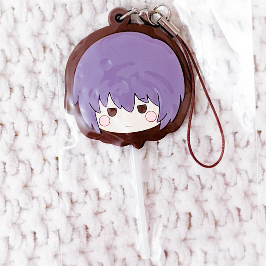 Akito Sohma Fruits Basket Anime Chocolate Lollipop Rubber Keychain Strap