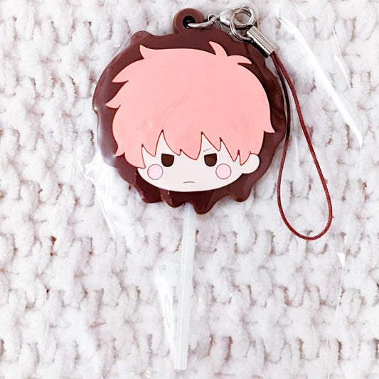 Kyo Sohma Fruits Basket Anime Chocolate Lollipop Rubber Keychain Strap
