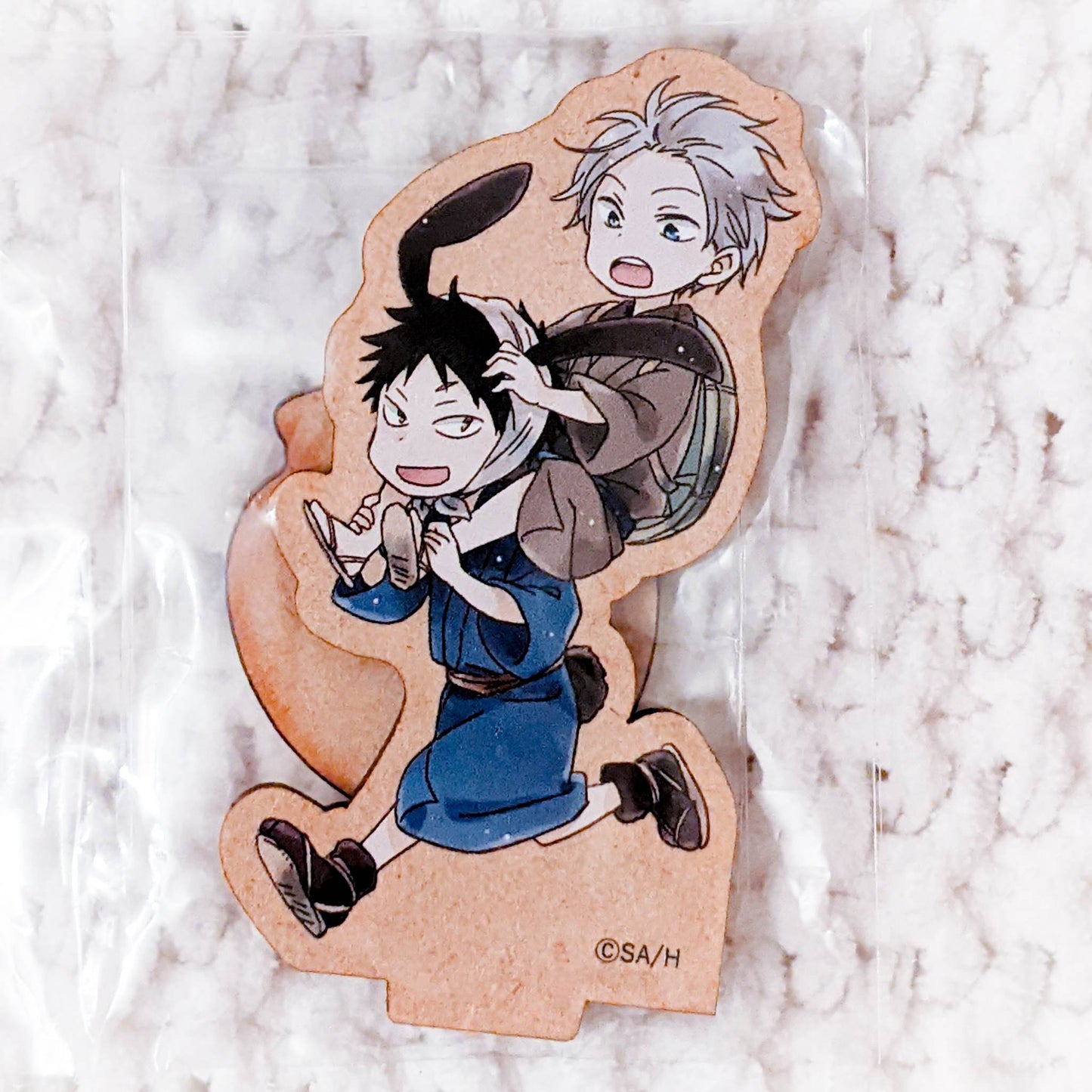 Obi & Zen (Tortoise & the Hare) Snow White With The Red Hair Anime Wooden Stand