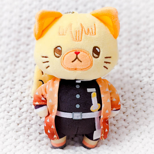 Zenitsu Agatsuma (Cat) - Demon Slayer Kimetsu no Yaiba withCAT Plush Keychain