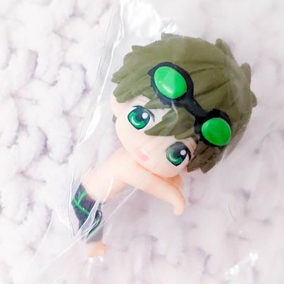 Makoto Tachibana Free! Swim Club Ochatomo Mini Figure Coaster Set