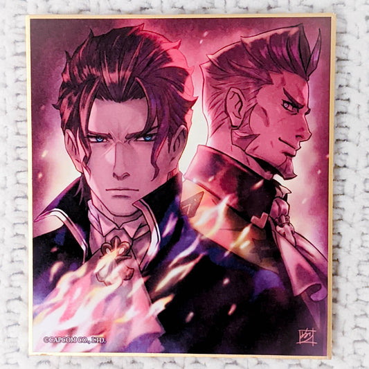 Barok van Zieks & Hart Vortex The Great Ace Attorney Mini Shikishi Art Board