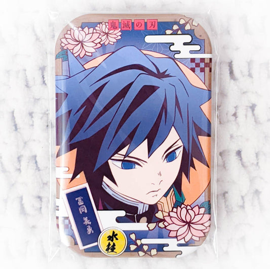 Giyuu Tomioka - Demon Slayer Kimetsu no Yaiba Square Pin Badge Button
