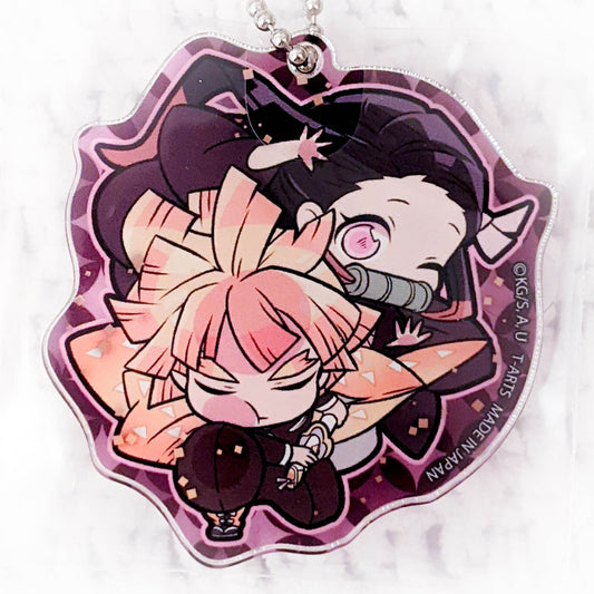 Nezuko Kamado & Zenitsu Agatsuma - Kimetsu no Yaiba Demon Slayer Pita Acrylic Keychain