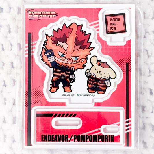Endeavor & Pompompurin My Hero Academia x Sanrio Anime Acrylic Figure Stand