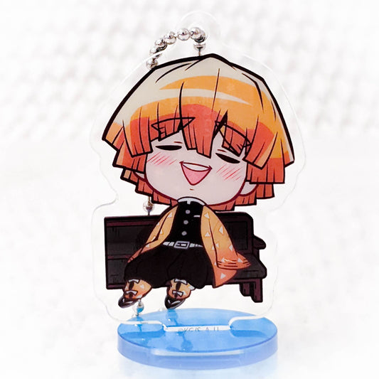 Zenitsu Agatsuma - Demon Slayer Kimetsu no Yaiba Mini Chibi Acrylic Stand Keychain
