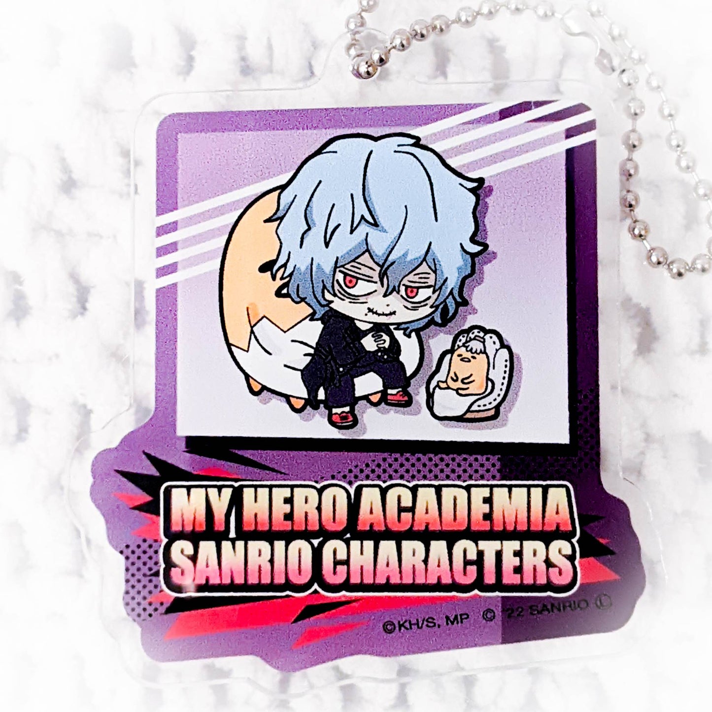 Tomura Shigaraki & Gudetama - My Hero Academia x Sanrio Anime Acrylic Keychain