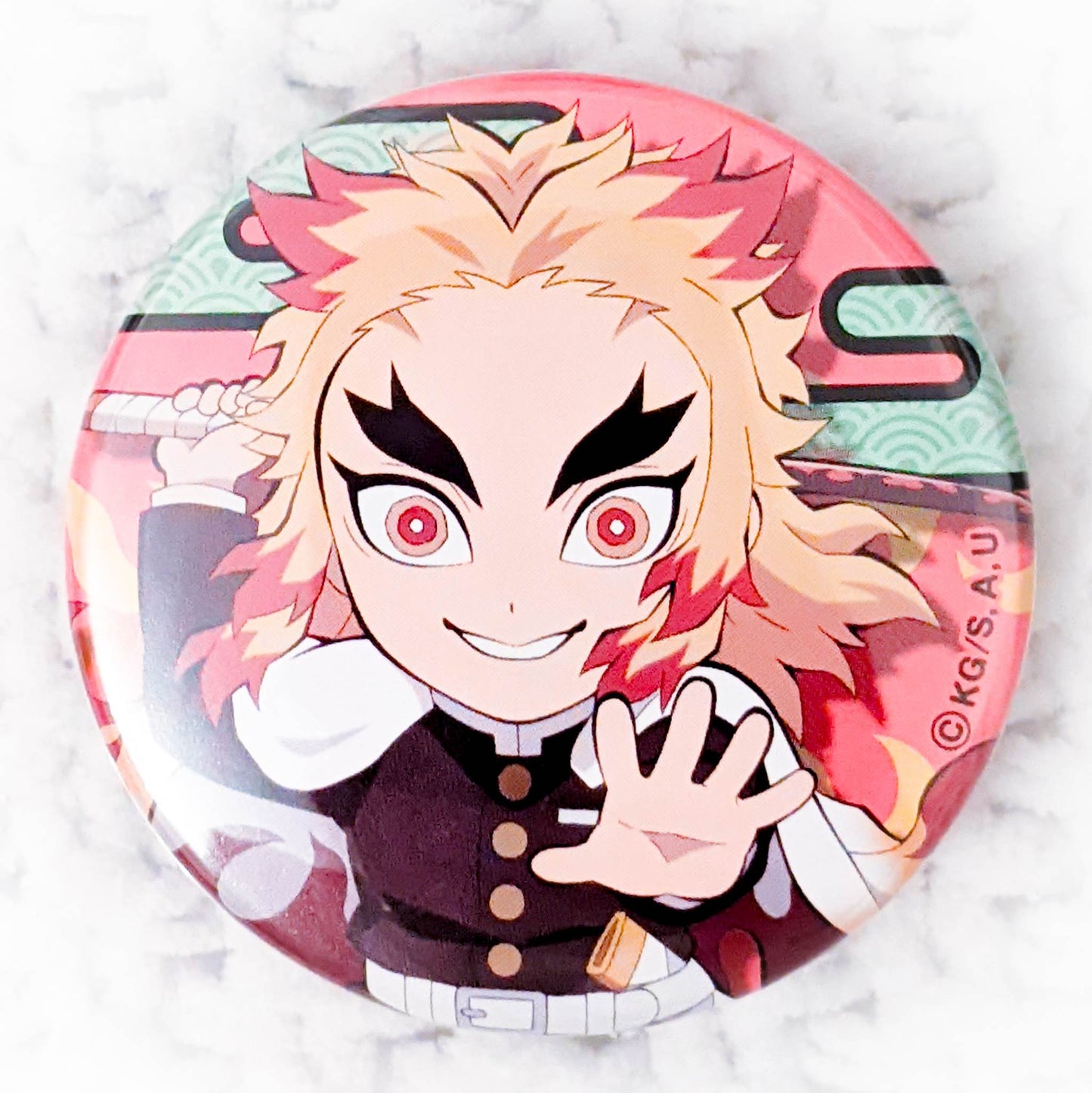 Kyojuro Rengoku - Demon Slayer Kimetsu no Yaiba Pin Badge Button