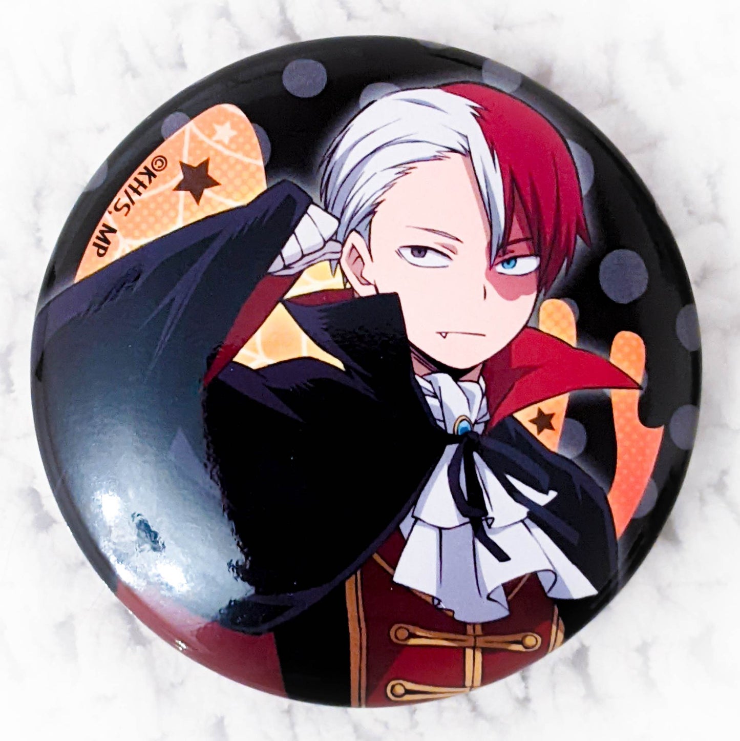 Shoto Todoroki - My Hero Academia Anime Halloween ver. Pin Badge Button