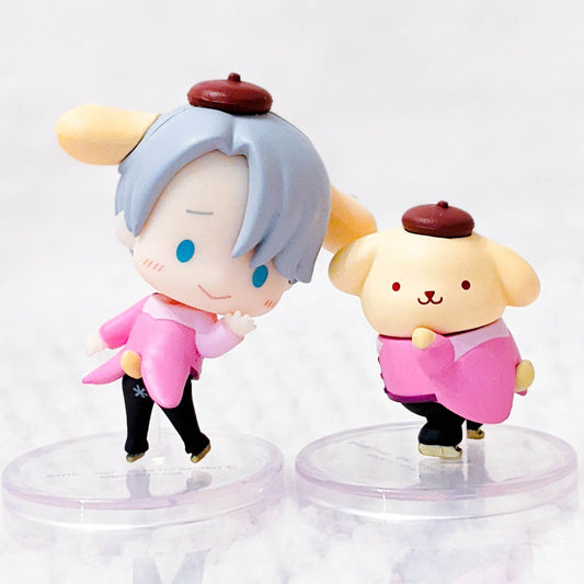 Victor Nikiforov & Pompompurin - Yuri On Ice!! x Sanrio Anime Mini Figure Set
