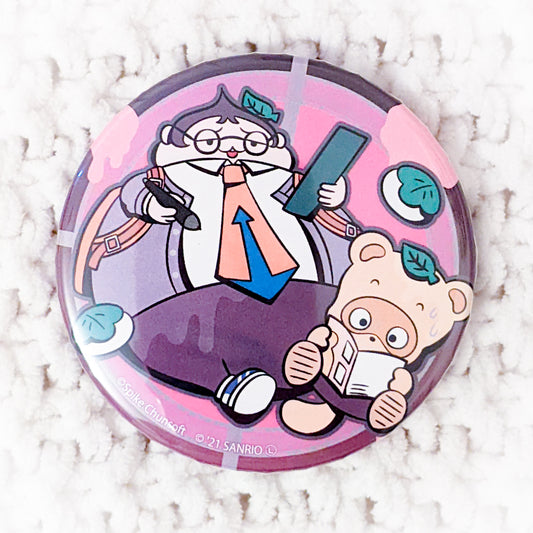 Yamada Hifumi x Pokopon Nikki Danganronpa Sanrio Anime Pin Back Button Badge