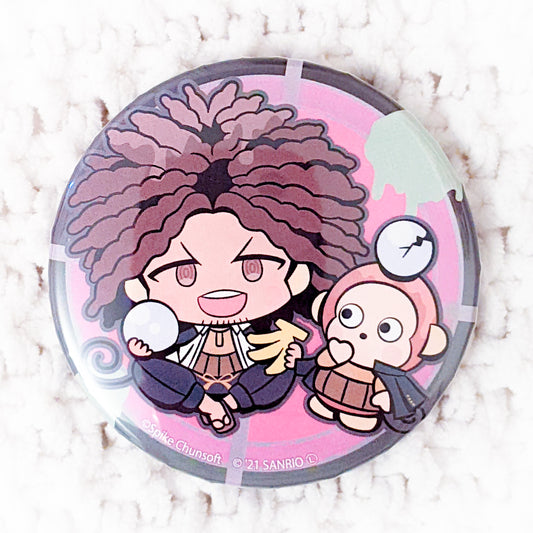 Hagakure Yasuhiro x Osaru no Monkichi Danganronpa Sanrio Pin Back Button Button