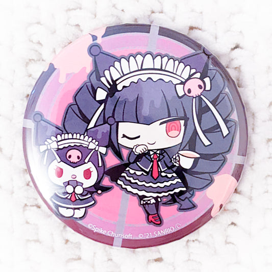 Celestia Ludenberg x Kuromi Danganronpa Sanrio Anime Pin Back Button Badge