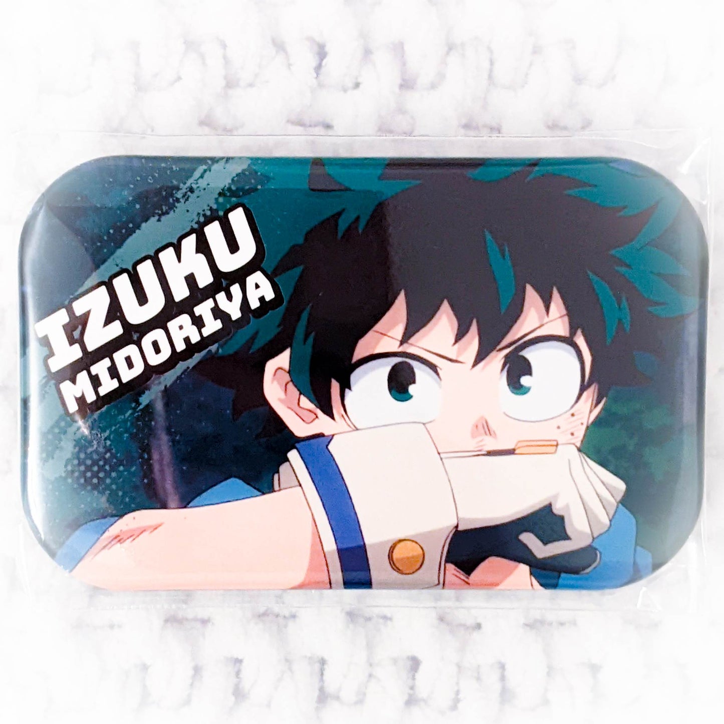 Izuku Midoriya (Deku) - My Hero Academia Anime Square Pin Badge Button