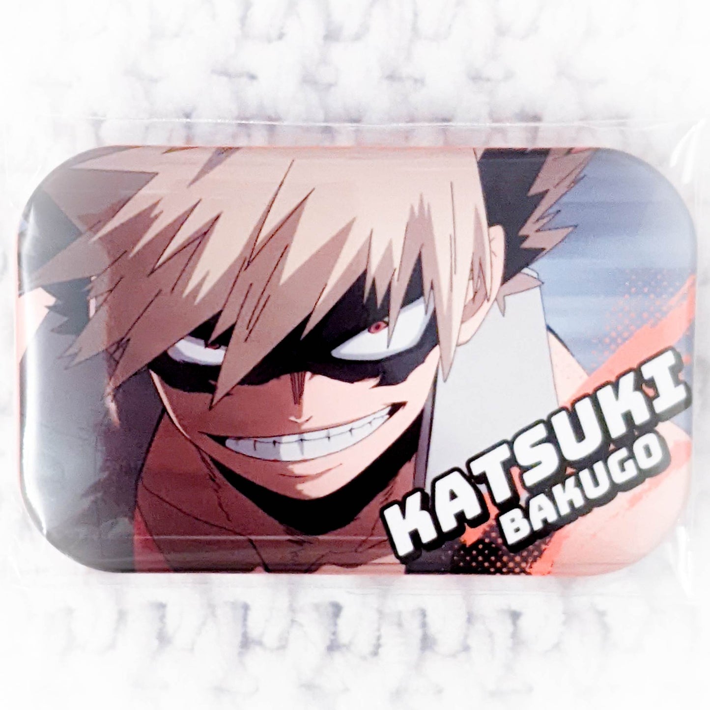 Katsuki Bakugo - My Hero Academia Anime Square Pin Badge Button