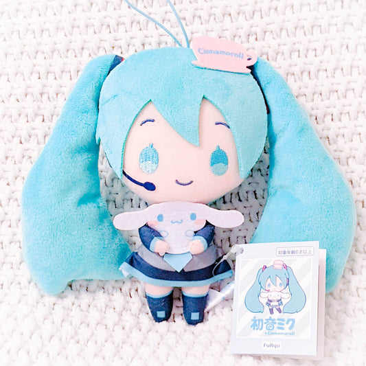 Hatsune Miku x Cinnamoroll Sanrio Vocaloid Stuffed Plush Strap