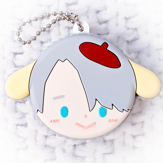 Victor Nikiforov x Pompompurin - Yuri!!! On Ice x Sanrio Macaron Rubber Keychain