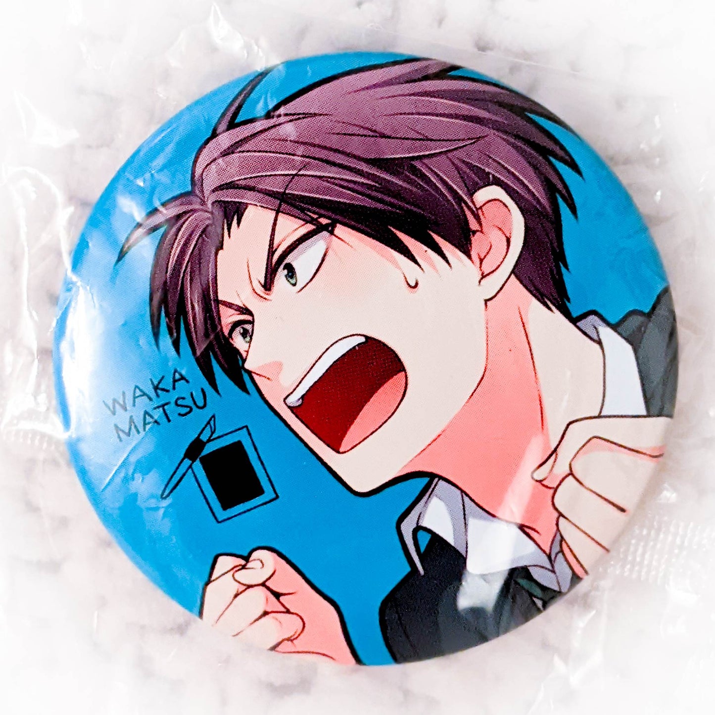 Wakamatsu Hirotaka - Monthly Girls' Nozaki-kun Anime Pin Badge Button