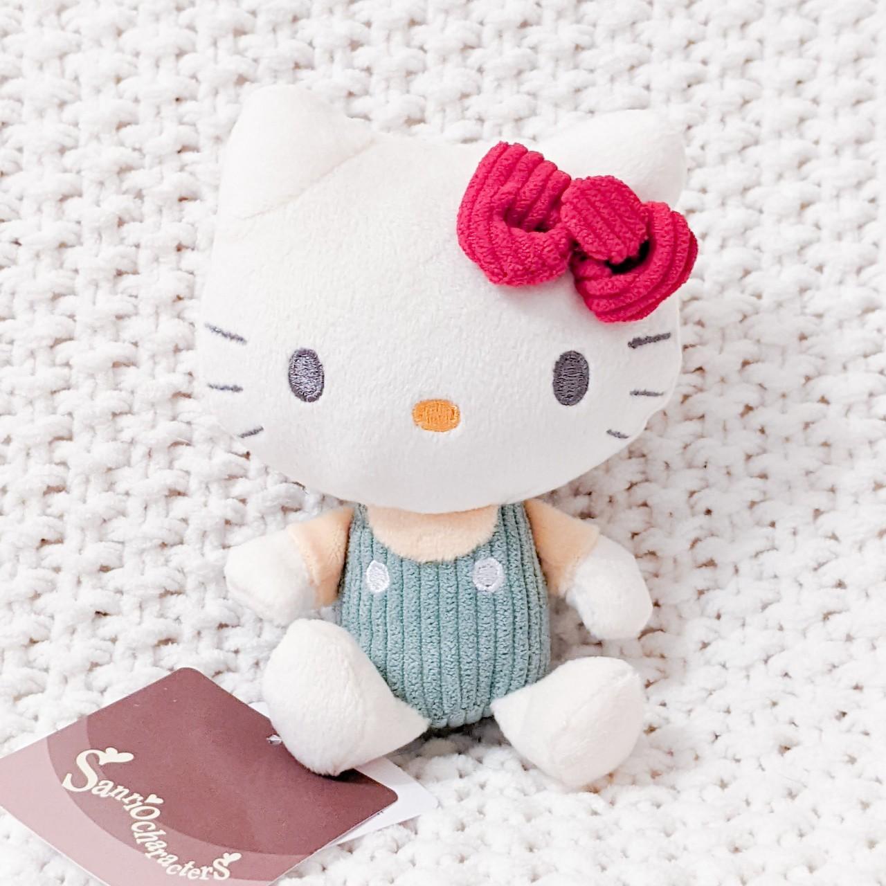 Hello Kitty Sanrio Characters 70's Style Corduroy Mini Bean bag Doll Plush Japan