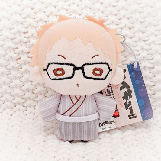 Kei Tsukishima Haikyuu Festival Yukata Nitotan Plush Keychain