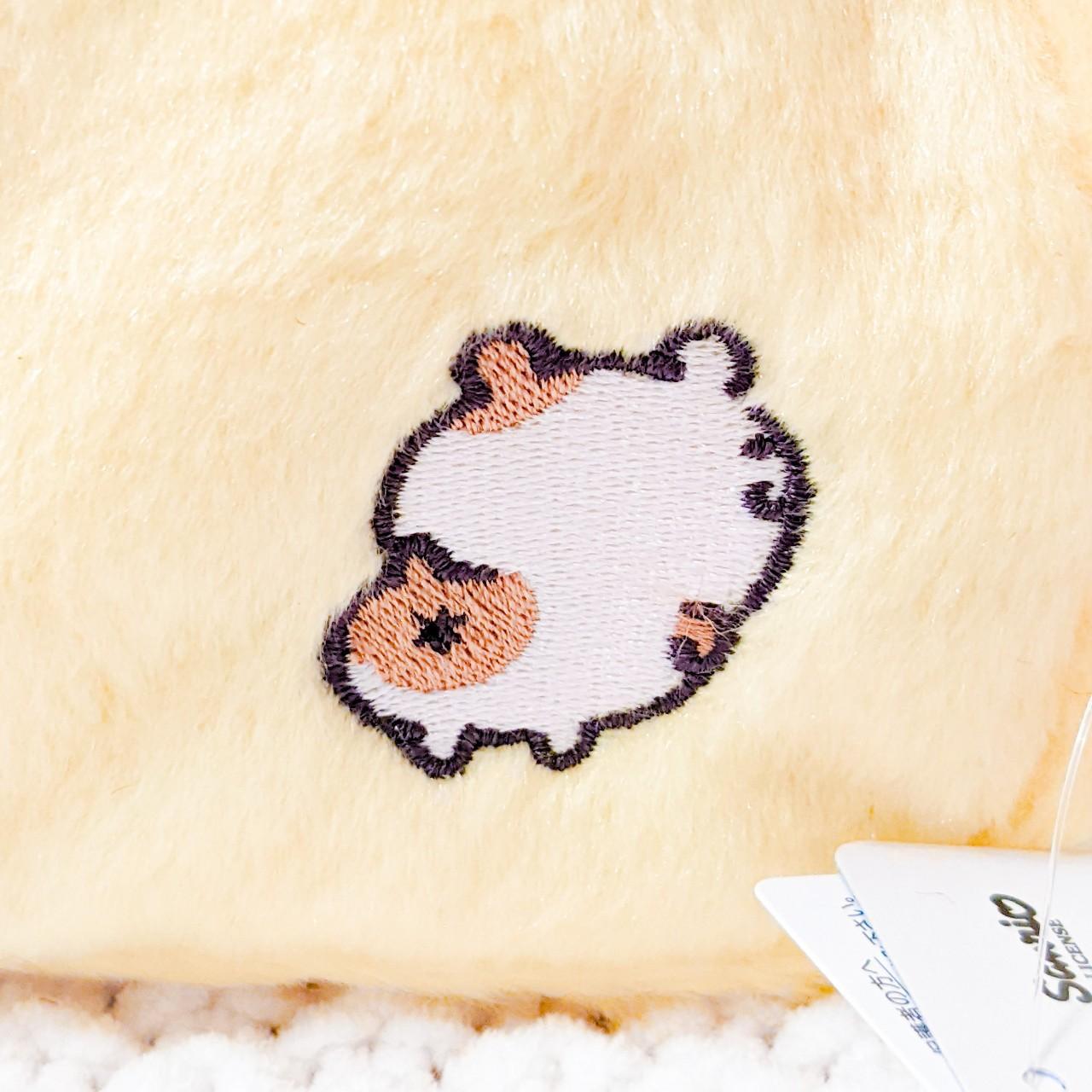 Pompompurin w/ Muffin Patch Nagano x Sanrio Characters Face Zippered Pouch Bag